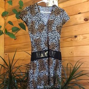 Leopard tunica with hood